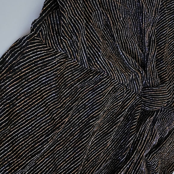 TRIXXI GIRL Glittery Striped Night party Dress XL - Picture 4 of 6